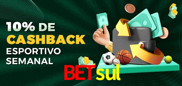 10% de bônus de cashback na betsul